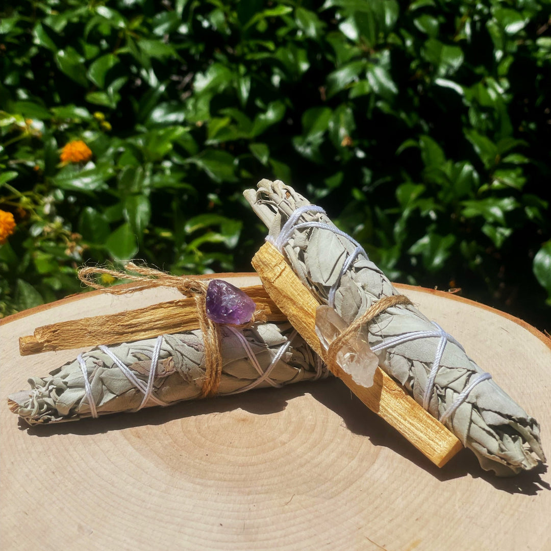 Sage Bundle Palo Santo with Assorted Stone