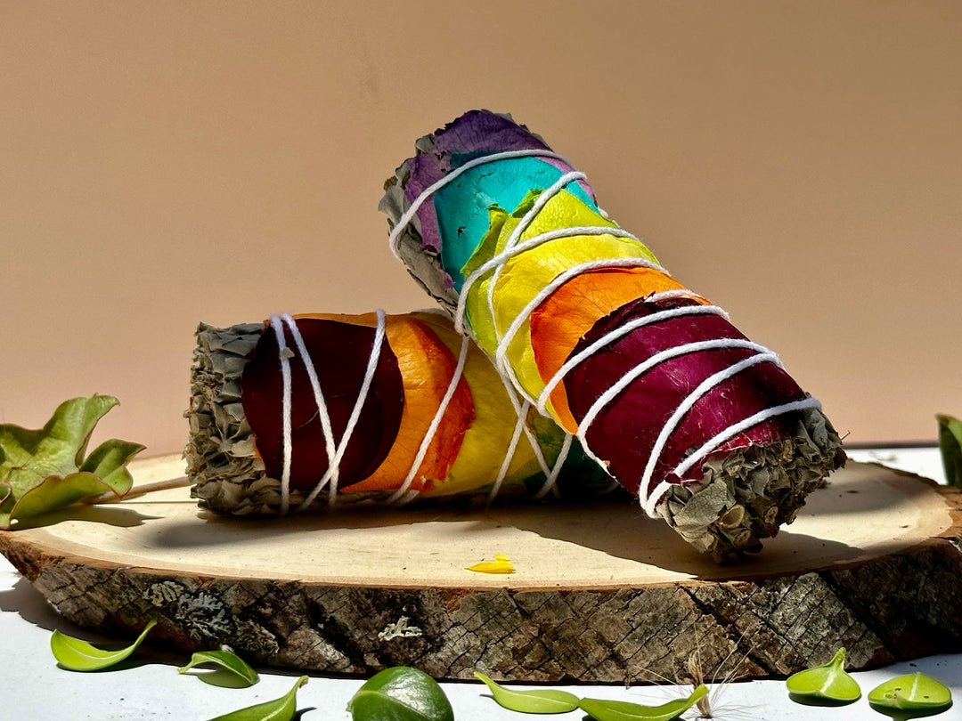 Rainbow Rose Chakra Sage