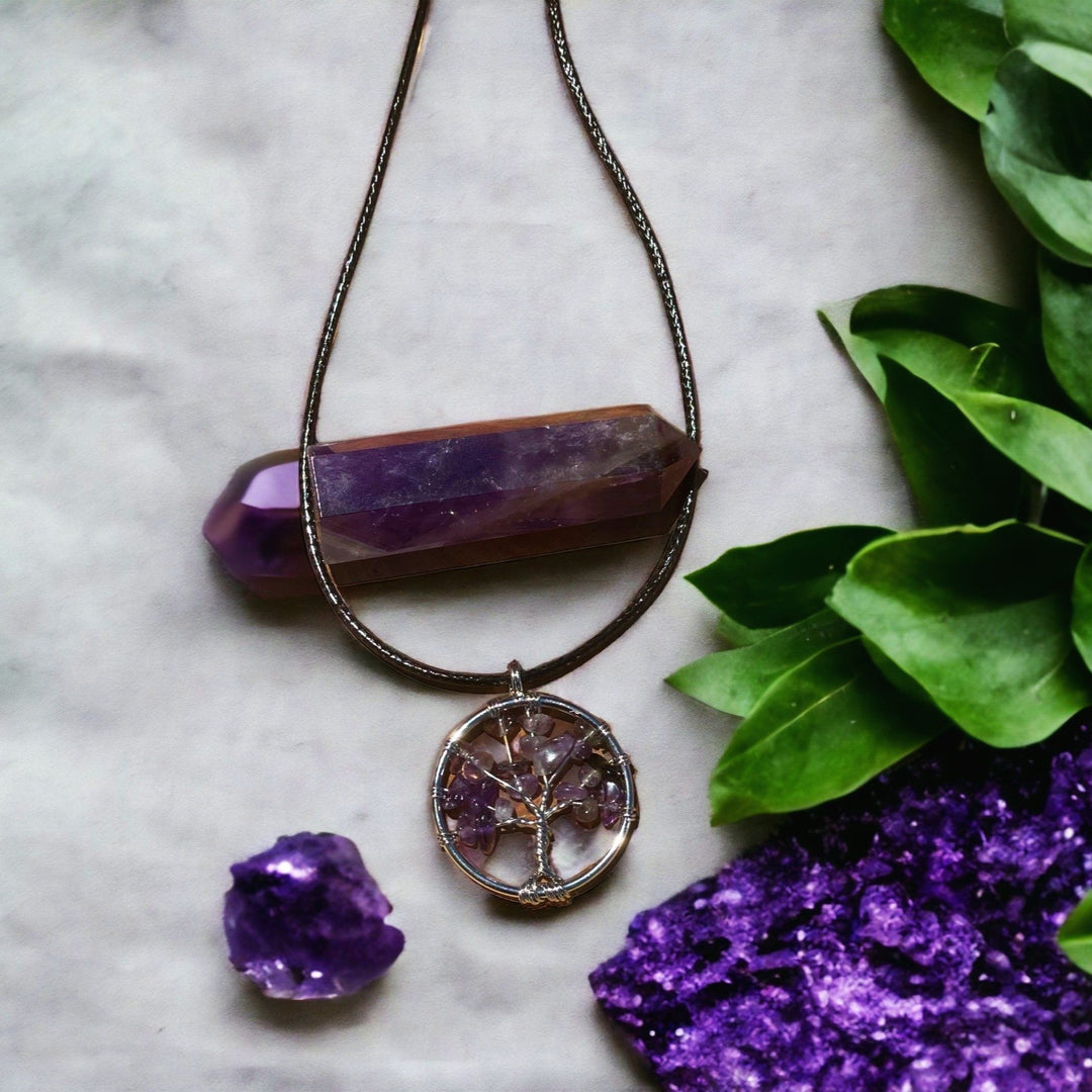 Amethyst Tree of Life Pendant