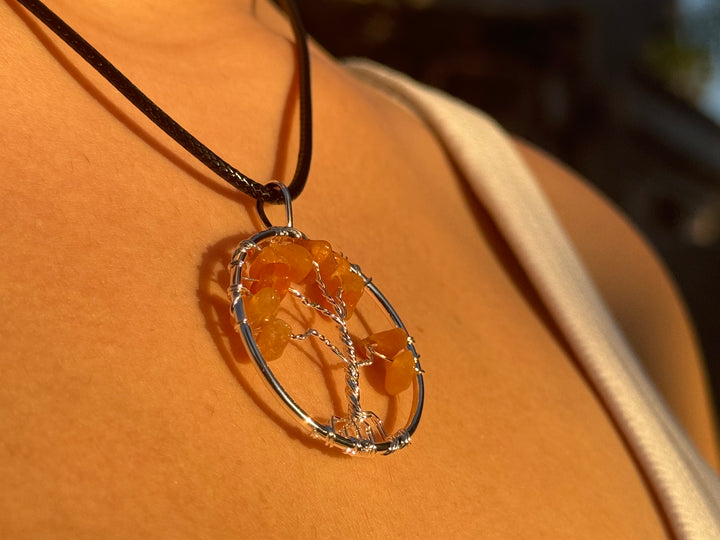 Sacred Flame Tree of Life Pendant