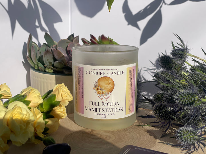 Full Moon Manifestation Conjure Candle