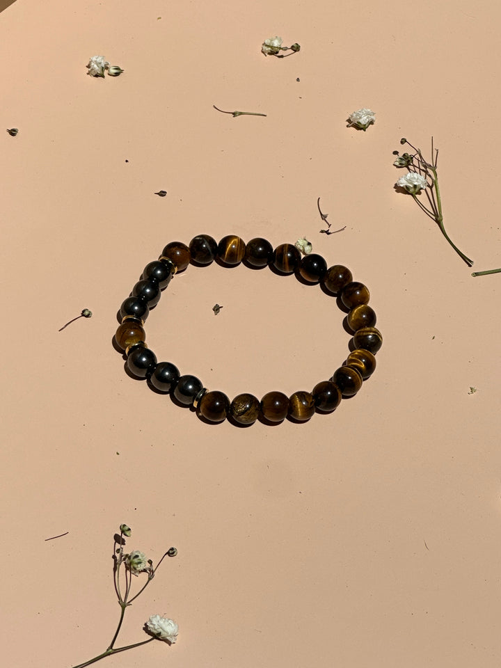 Earth and Steel Unisex Bracelet