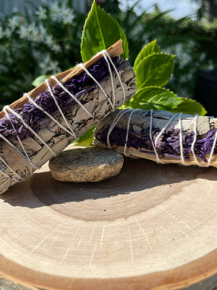 White Sage, Palo Santo, Lavender Smudge Stick