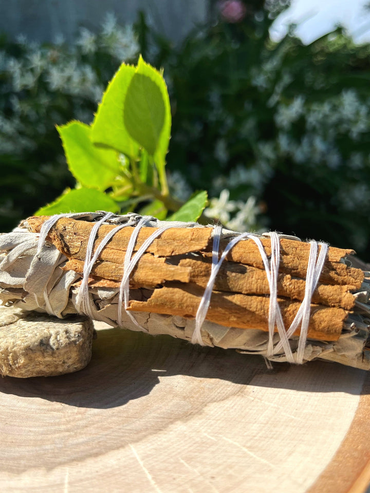 Cinnamon White Sage Smudge Stick